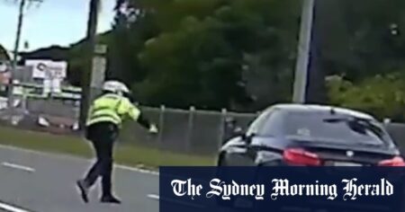 Commissioner thanks police officer who threw a speed radar at a car