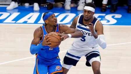 Timberwolves’ Jaden McDaniels shoves NBA MVP Shai Gilgeous-Alexander as Thunder take 2-0 series lead