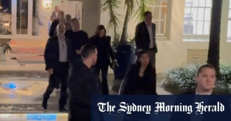 Former US Vice President Kamala Harris spotted in Sydney