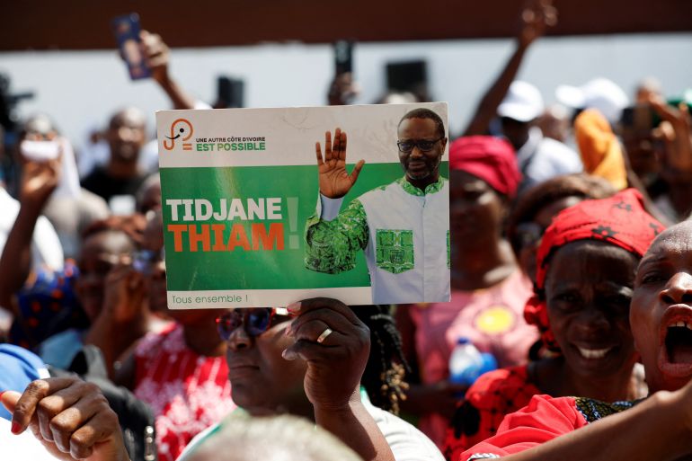 Partisans of PDCI (Democratic Party of Cote d'Ivoire)