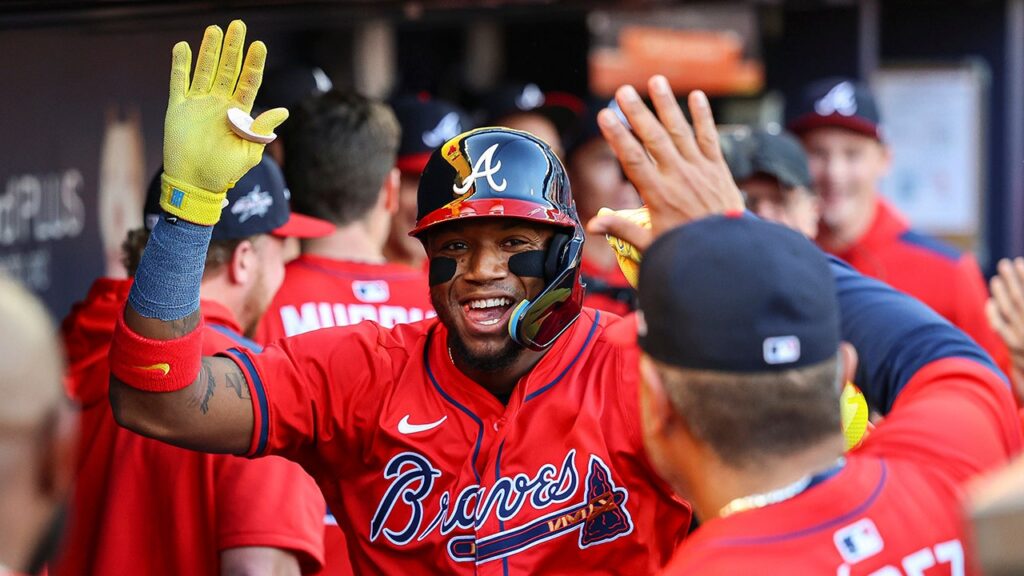 Braves’ Ronald Acuna Jr crushes 467-foot home run on first pitch in return from ACL injury