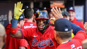 Braves’ Ronald Acuna Jr crushes 467-foot home run on first pitch in return from ACL injury
