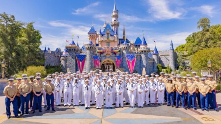 100 U.S. Navy Sailors and Marines given surprise day at Disneyland ahead of Memorial Day