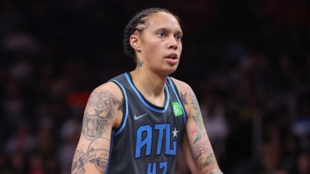 WNBA star Brittney Griner gives refs an earful during halftime interview: ‘Be f—ing better’