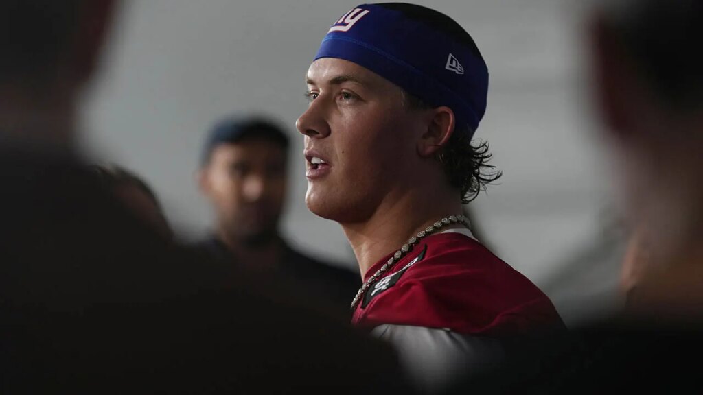 Giants’ Jaxson Dart balks at buying preferred jersey number from teammate, suggests price tag was ‘too much’