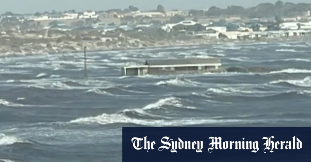 South Australia battered by biggest tidal surge in a decade
