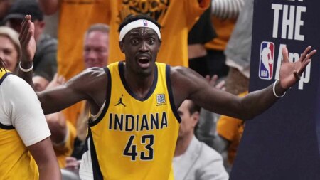 Pacers’ Pascal Siakam has awkward exchange with columnist previously suspended over Caitlin Clark interaction