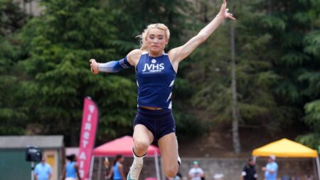 California track and field championship sees arrest and aerial banner amid transgender controversy