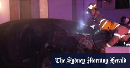 Manhunt for alleged arsonist accused of torching single mum’s car