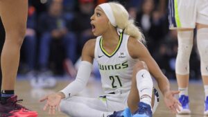WNBA player DiJonai Carrington lashes out at refs after they called security on her during argument