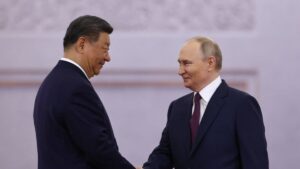 Putin greets China’s Xi at Kremlin