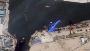North Korea detains 3 officials over warship launch accident: State media