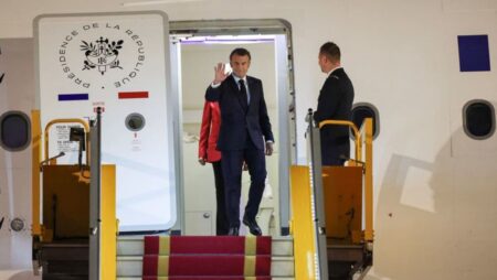 France’s Macron arrives in Vietnam for Southeast Asia tour