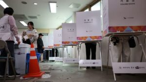 South Koreans turn out in record numbers for early voting in presidential election