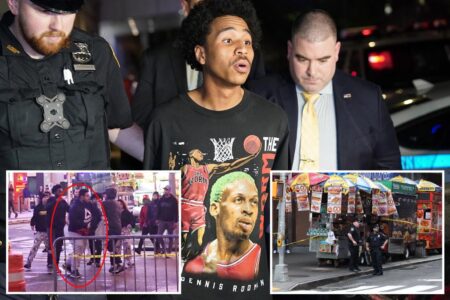 Gunman, 21, arrested in shooting of Times Square food vendor, claims self-defense: cops