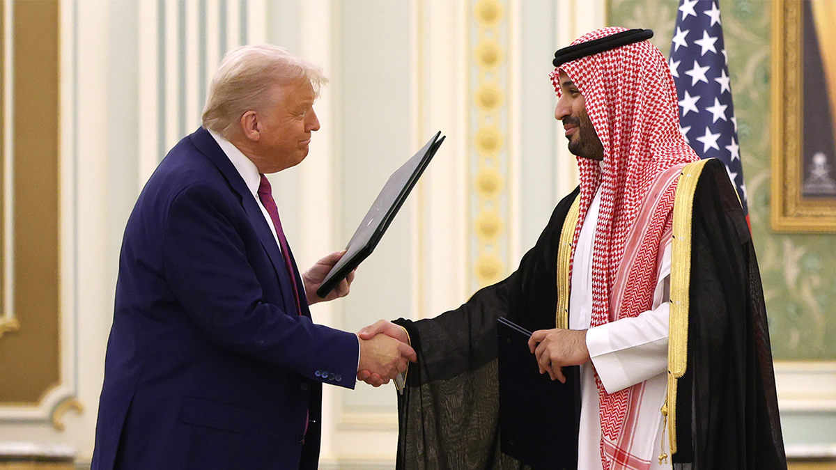Trump with Saudi crown prince