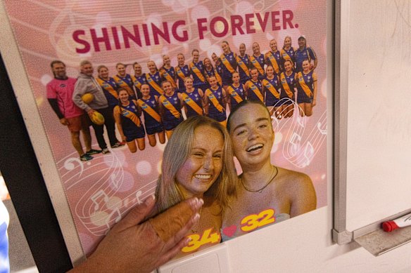 A tribute to the memory of Bianca Jones and Holly Bowles at the club where they played in a premiership.