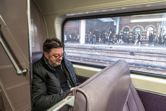 Cenzato says he prefers the V-set trains’ reversible, purple seats. Transport for NSW research has found most passengers do.
