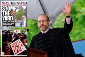 Harvard’s prez jabs at Trump’s international student crackdown during graduation ceremony remarks