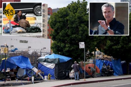 California Gov. Newsom calls on cities to ban homeless encampments on public property