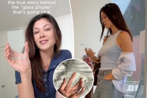 Internet is baffled by woman’s transparent phone — and the explanation is even wilder