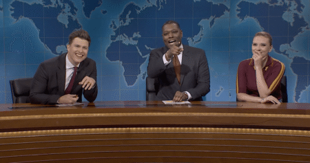 Scarlett Johansson and Colin Jost Get Revenge on Michael Che for Crude Joke on ‘Saturday Night Live’