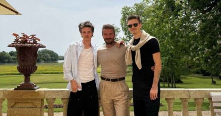Brooklyn Beckham Is Notably Absent From Family Portraits at Dad David Beckham’s 50th Birthday Party