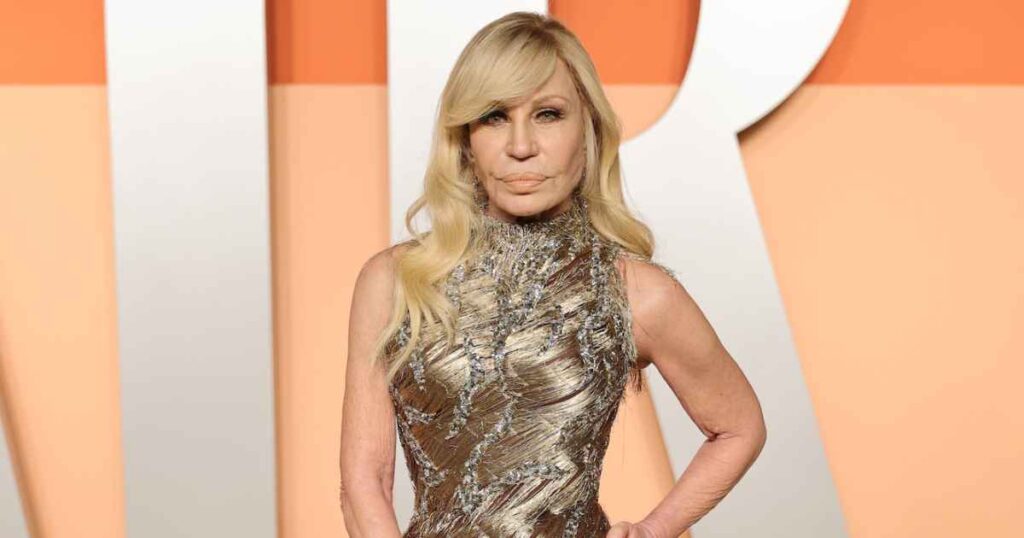 Donatella Versace Defies Time as She Celebrates Her 70th Birthday Watching George Clooney’s Play