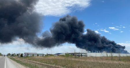 Winnipeg fire crews say structures destroyed after wildland fire in Transcona spreads