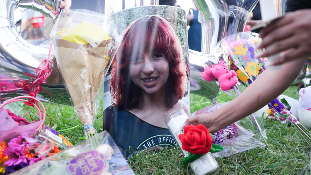 Nungaray vigil mementos, including photo