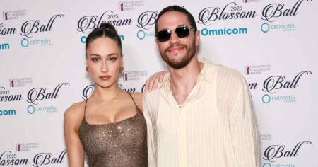 Pete Davidson and New Girlfriend Elsie Hewitt Make Red Carpet Debut at the Blossom Ball in NYC