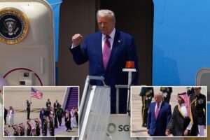 Trump arrives in Saudi Arabia — after Air Force One receives fighter-jet escort