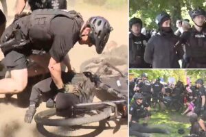 Conservative Christian rally in Seattle bombarded by rowdy counter-protest against ‘fascist family values’ — 23 arrested
