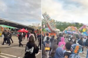 300 teens force shutdown of New Jersey carnival after TikTok-inspired meetup descends into chaos and spreads to nearby mall