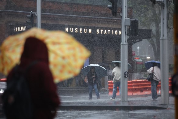 Flooded train tracks and a landslip have led to widespread delays.