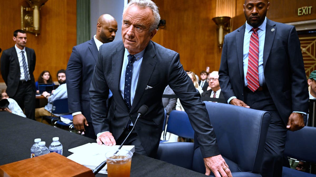 RFK Jr. sitting down at hearing