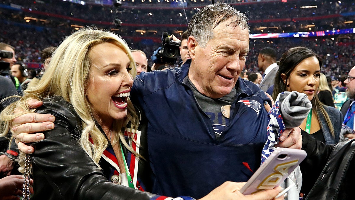 Linda Holliday and Bill Belichick