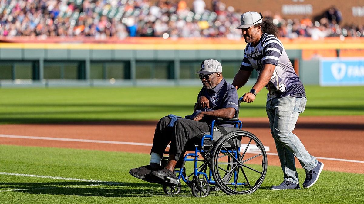 Chet Lemon in wheelchair