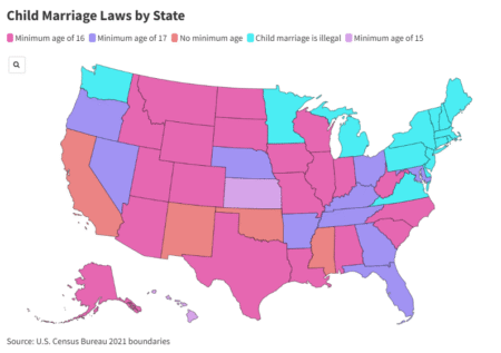 Map Shows Where Child Marriage Remains Legal as Maine Ban Becomes Law