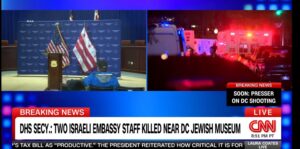 Israeli Embassy Staff Members Killed in DC Shooting, Secretary Noem Says