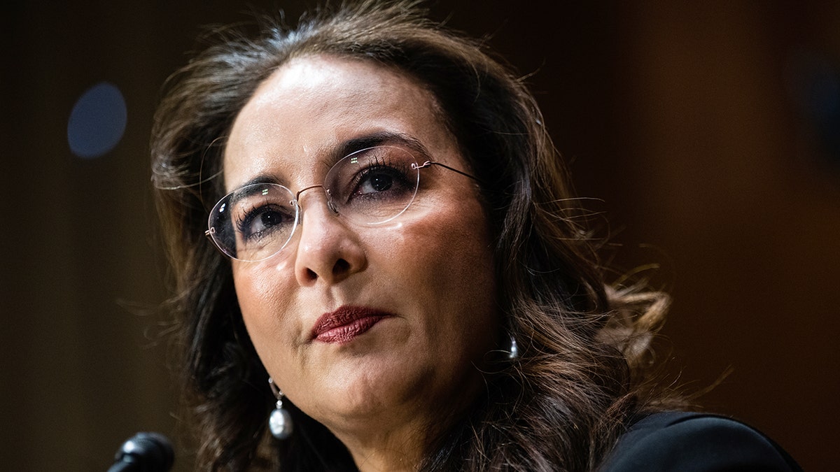 Harmeet Dhillon during her Senate confirmation hearing