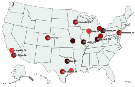 Map Shows Cities Where Dogs Bite USPS Workers Most