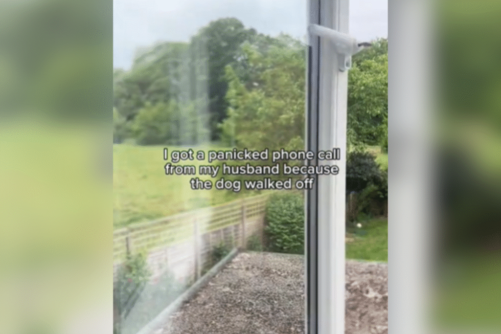 Owner Thinks Golden Retriever Is Missing, Then She Looks out of the Window