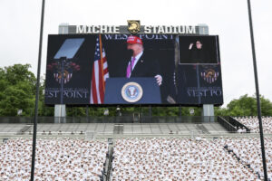 Donald Trump’s ‘Trophy Wife’ Remarks in West Point Speech Raise Eyebrows