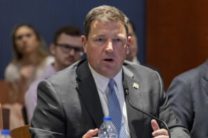 Woman Spits on Failed Trump Nominee Ed Martin During TV Interview