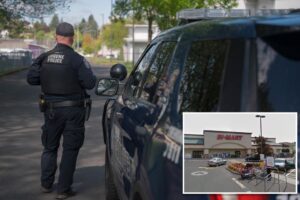Madman wielding rifle-shaped bong inside grocery store parking lot locks down part of Oregon town: cops