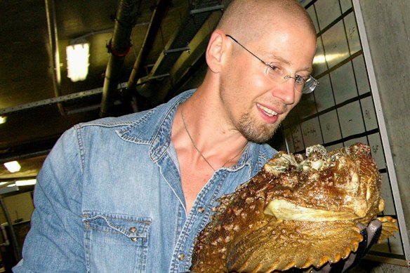 Venom expert professor Bryan Fry with a stonefish.