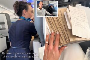Flight attendant had passengers write us marriage advice en route to our wedding — and we will cherish these tips forever