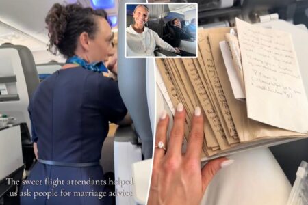 Flight attendant had passengers write us marriage advice en route to our wedding — and we will cherish these tips forever