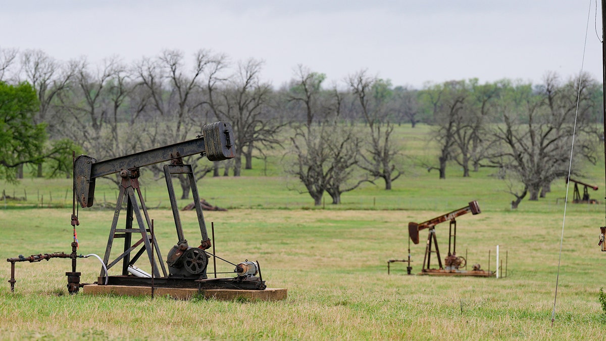 Oil pump jacks in Texas
